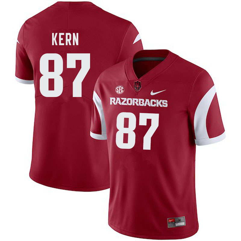 Men #87 Blake Kern Arkansas Razorbacks College Football Jerseys-Cardinal